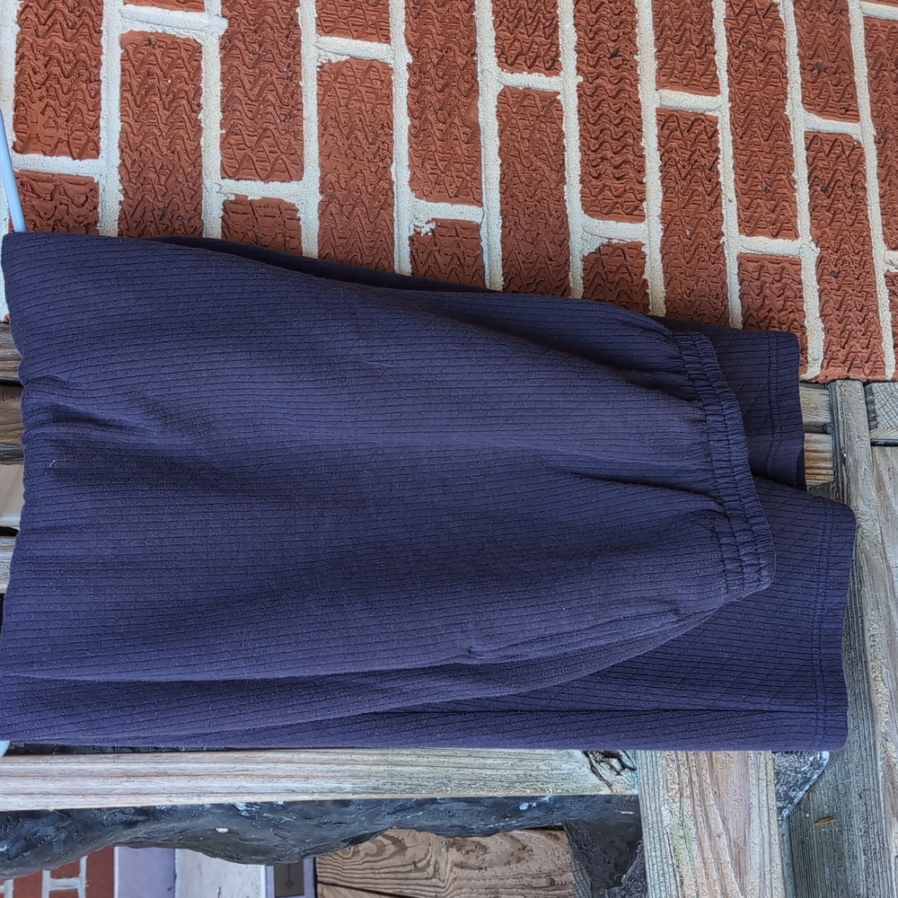 Baxter & Wells Vintage Navy Blue Ribbed Pants Sweatpants 2X Women